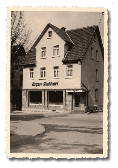 Der Laden in der Stzttgarter Straße, früher, damals